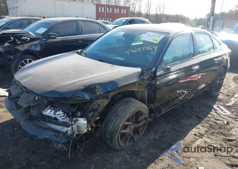 2022 Honda Civic Sport из США, поврежденный, VIN 2HGFE2F55NH550244